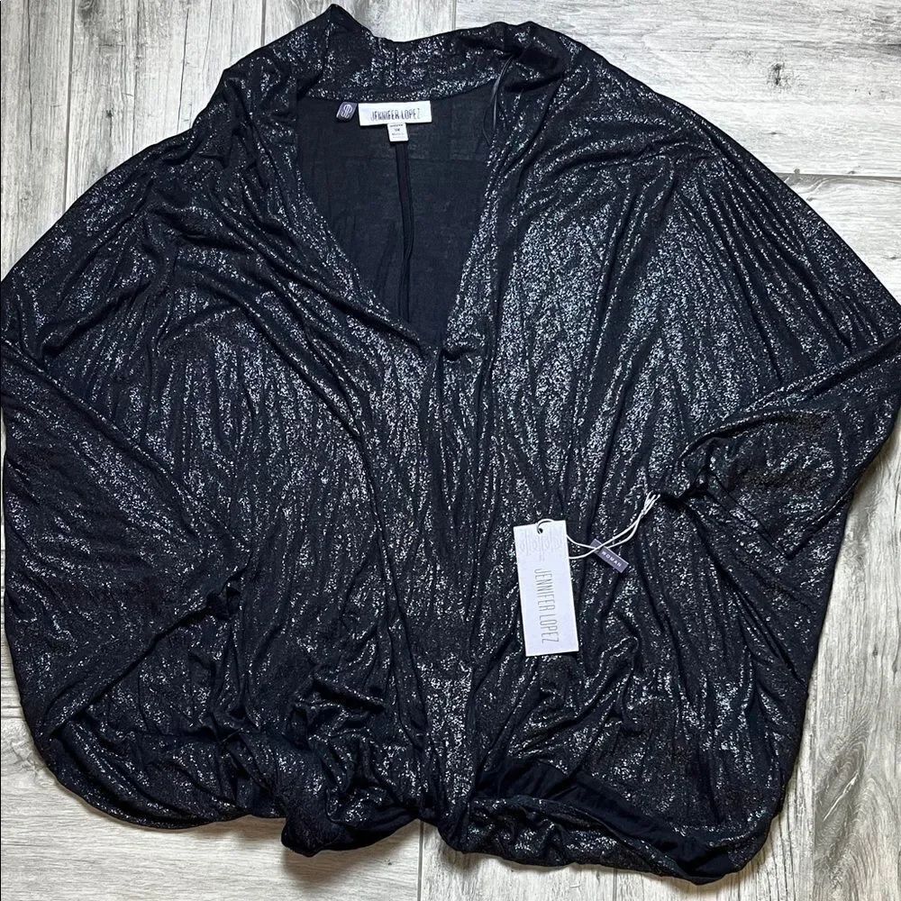 Jennifer Lopez Black Glitter Top| 3X
